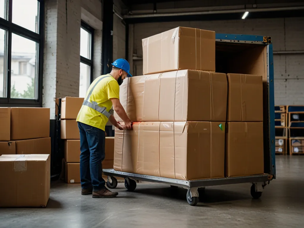 Professional furniture wrapping and protection during transport