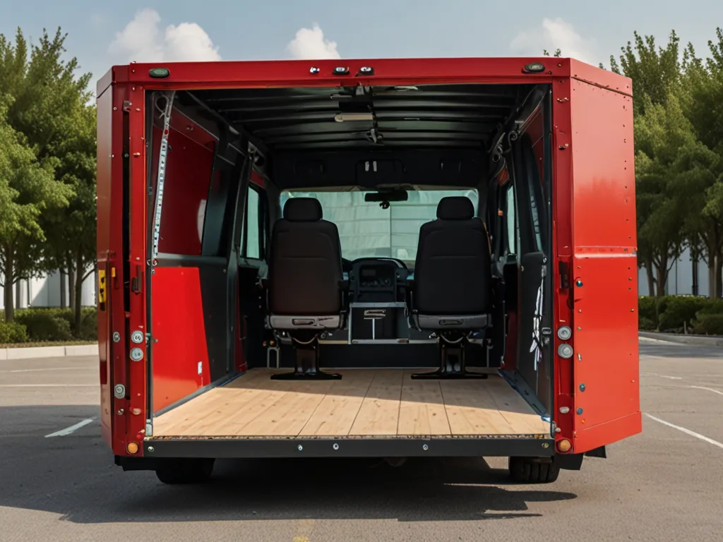 Specialized furniture transport vehicle with air-ride suspension