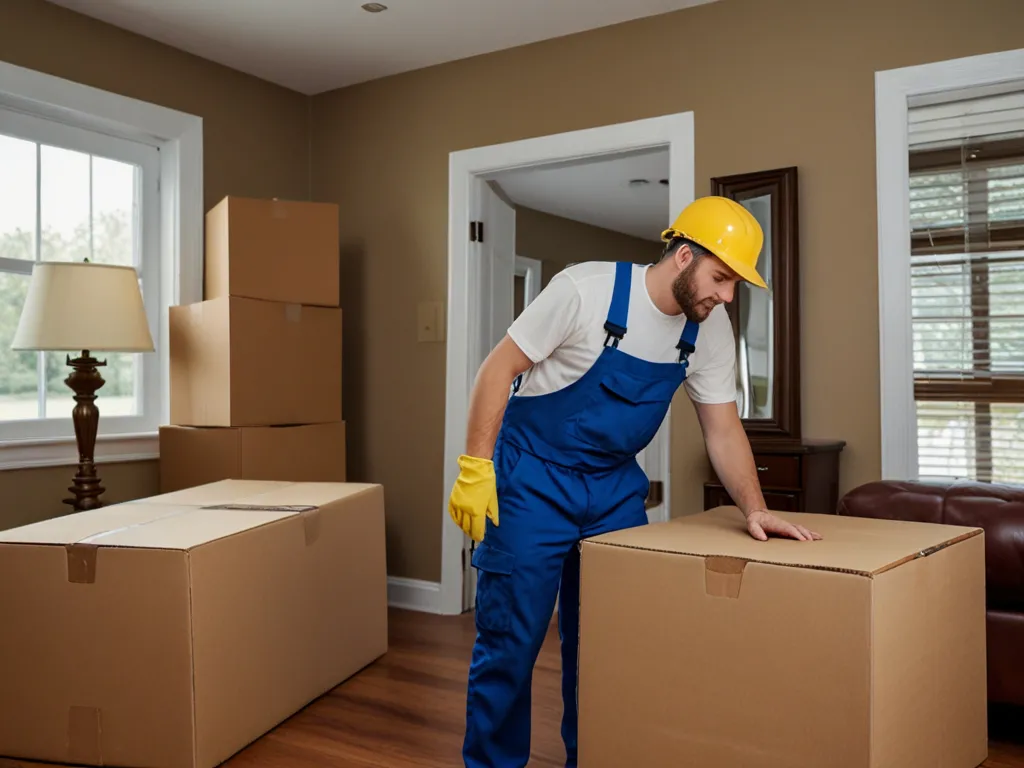 Careful furniture delivery and placement in customer's home